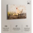 thumbnail image 3 of Art Remedy Farmhouse Landscape Canvas, 24" x 20", Gallery Wrapped, Mother Hen and Chicks, 3 of 7