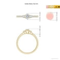 thumbnail image 4 of ANGARA Natural 0.21 Ct. Diamond Classic Ring in 14K Yellow Gold for Women (Ring Size: 11.5), 4 of 9