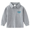 thumbnail image 1 of AWZXDE T-Shirts Garçons Polo à Manches Longues Col Montant Chemise à Imprimé d'Animaux Mignons, 1 of 3