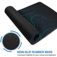 thumbnail image 4 of Green Solid Line and Dotted Line Mountain Topographic Maps pad Mousewaterproofnon Slip Line Series for Office Home Work GamingmousepadRubber Base Mousepad with Stitched Edges 31.5x11.8inches, 4 of 7