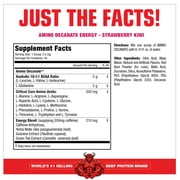 MuscleMeds Amino DECANATE Energy, Pre, Intra Workout Drink, Essential Amino Acids, BCAAs, High Leucine, Glutamine, Muscle Recovery, Strawberry Kiwi, 30 Servings