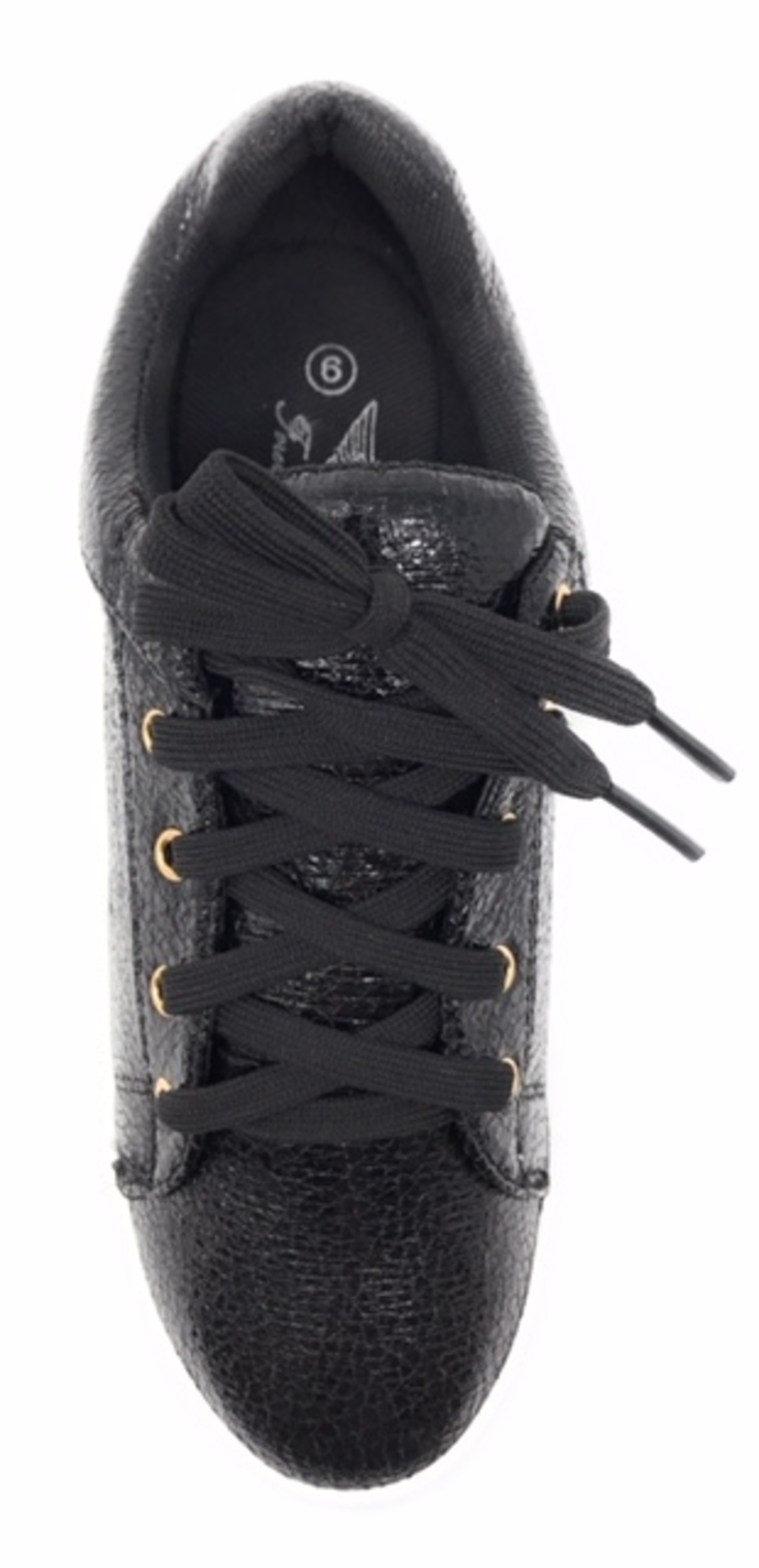Forever Young Women's Metallic Textured Lace up Sneakers
