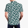 thumbnail image 6 of Salouo Daisies Flowers for Men's Short Sleeve Polo Shirts,Polo Shirts for Men Performance Short Sleeve Golf Shirt Athletic Casual Collared T-Shirt-X-Large, 6 of 8