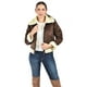 thumbnail image 1 of Chamarra tipo aviador con borrega Roman Fashion /Juvenil, 7524 (Cafe) cafe M, 1 of 5