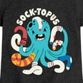 thumbnail image 3 of Instant Message - Socktopus - Toddler & Youth Girls Short Sleeve Graphic T-Shirt, 3 of 6