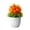 Orange, variant on SPRING PARK Mini Plastic Fake Green Grass Plants with Pots for Home Decor Indoor