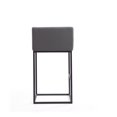 thumbnail image 3 of Manhattan Comfort Embassy 38 in. Grey and Black Metal Barstool, 3 of 3