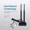 thumbnail image 3 of 6dBi WiFi Antenna with RP-SMA Male Connector 2.4GHz 5GHz Dual Band Wireless Antenna with Magnetic Base for PCI-E WiFi Network Card WiFi Wireless Router Mobile Hotspot 6D, 3 of 8