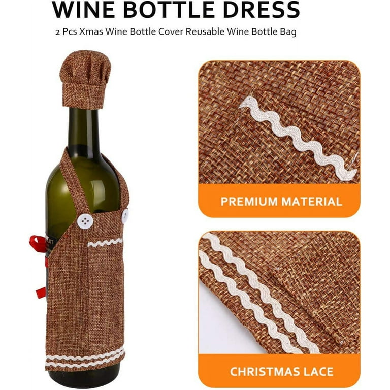 Wine Bottle Covers, Wedding Dress Wine Koozie