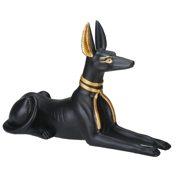 Egyptian Large Sitting Anubis Dog Statue