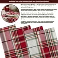 thumbnail image 5 of Christmas Sully Tartan Plaid 52 x 52 Inch Square Fabric Tablecloth, 100% Woven Cotton Holiday Table Cover for Dining Party, Buffet and Banquet, 5 of 8