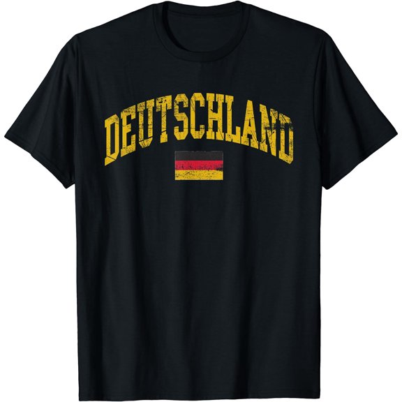 Deutschland Flag Of German Pride Germany Flag T-Shirt Black Small
