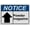 Warning Sign 1, variant on Industrial ANSI Horizontal Directional Sign - 8"x12" Weatherproof, UV Resistant for Indoor/Outdoor Workplace (Powder magazine [up arrow])