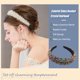 thumbnail image 3 of Minnieouse Diademas con cuentas de cristal brillantes, tocados de moda de diamantes de imitación flexibles para mujer, adorno de boda, colorido brillante Accesorio para el cabello colorido oscuro Minnieouse AP010971-06B, 3 of 5