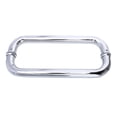 thumbnail image 1 of OULII Poignée de Porte en Acier Inoxydable Argent Moderne pour Douche et Salle de Bain, 1 of 8