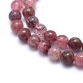 thumbnail image 5 of 2Strand Natural Strawberry Quartz Strands Round 6mm Hole: 1mm about 62pcs/strand 15.3 inch(39cm), 5 of 5