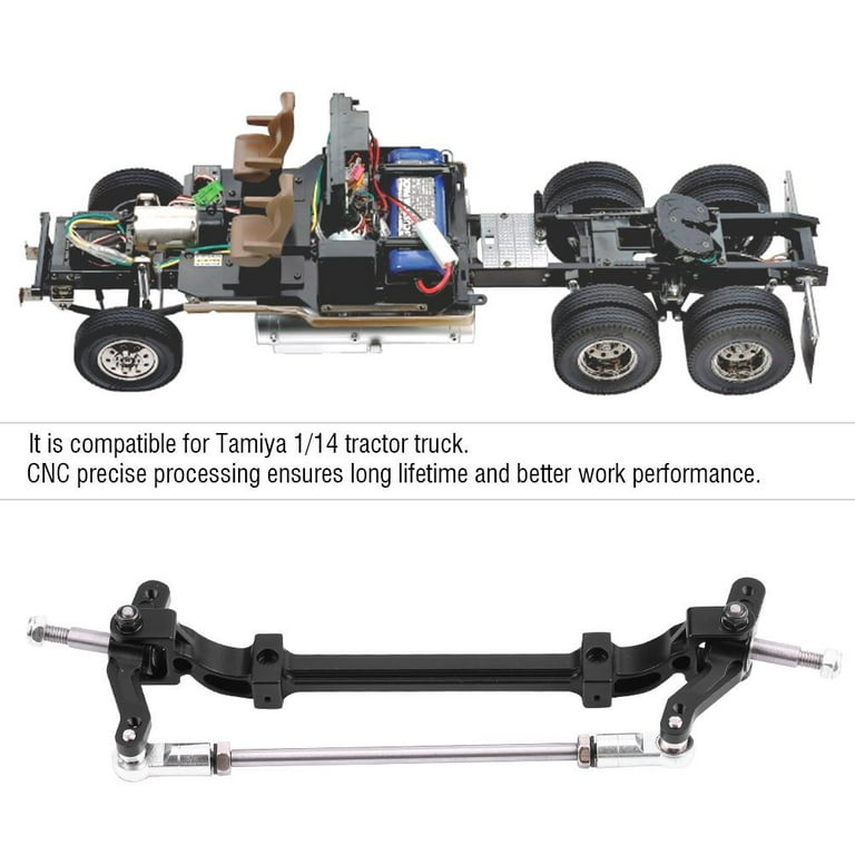 Tebru Front Steering Wheel Axle RC Front Wheel Axle Aluminium Alloy Front End Steering Wheel Axle For Tamiya 1 14 RC Tractor Truck Walmart