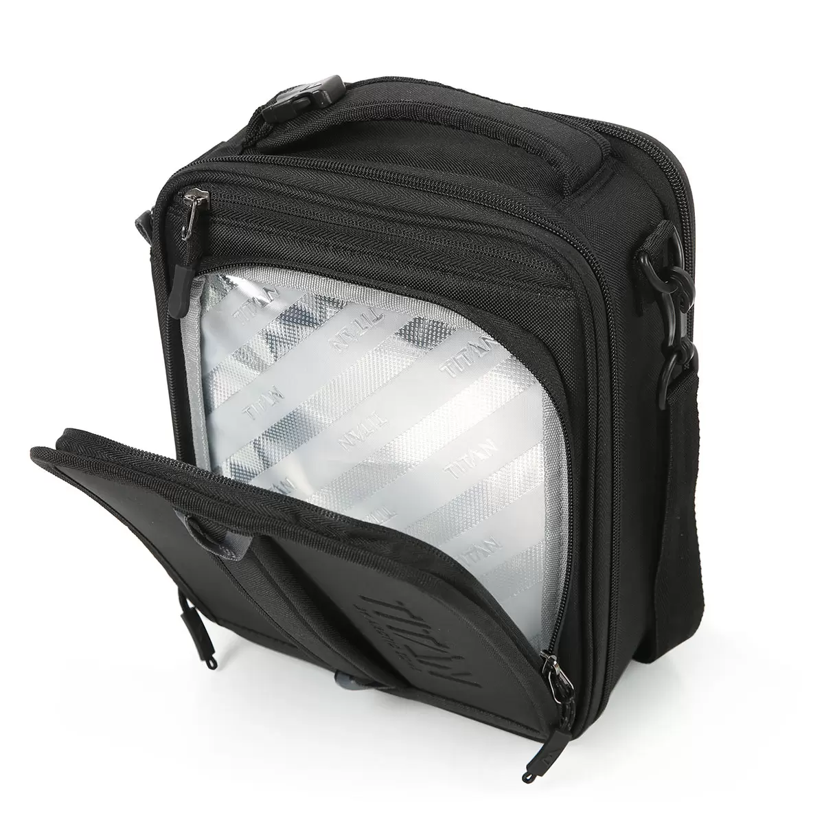 Titan Insulated Expandable Lunch Bag, Black