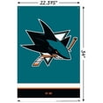 thumbnail image 3 of NHL San Jose Sharks - Logo 21 Wall Poster with Push Pins, 22.375" x 34", 3 of 5