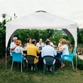 thumbnail image 3 of Patiojoy Pop-up Canopy Tent 10' x 10' Height Adjustable Commercial Instant Canopy w/ Portable Roller Bag White, 3 of 10