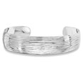 thumbnail image 2 of Bracelet Slip-On Texturé en Argent Sterling Métal Uni, 2 of 3