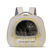 Pet Backpack Carrier for Cats and Dogs, Large Travel Bag with Transparent Window & Mesh Ventilation, Breathable Waterproof Durable Design for Outdoor Hiking Camping and Vet Visits,Vsgery