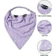 thumbnail image 4 of Yoyauz Floral Elastic Hair Scarf Headband 3PCS Chiffon Head Kerchief Headband Floral Hair Scarves W/Hair Clips Hair Bandanas, 4 of 8