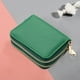 thumbnail image 5 of Cartera para tarjetas de crédito, tarjetero con cremallera para hombres y mujeres, bloqueo RFID, cartera con llavero, tamaño compacto, 5 of 6