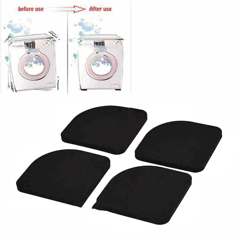 Set of 4 Rubber Anti-Vibration Washing Machine Pads Shock Absorbing Dryer  Mats Refrigerator Appliance Feet Support Household 
