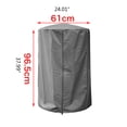 thumbnail image 3 of ZPAQI Outdoor Round Heater Cover Universal Dust Cover for Garden Patio Heater, 3 of 9