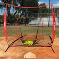 thumbnail image 6 of Hit Run Steal Heavy Duty Softball and Baseball Net with Carrying Bag, Red, 6 of 6
