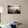 thumbnail image 4 of Great Big Canvas "Canoe In Morning Fog On Duck Lake; Kirkfield, Ontario, Canada"  by Katy Huisman Black Gray   Wrapped Canvas Print Wall Artwork, 4 of 7