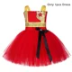 thumbnail image 3 of Vestido con tutú de bombero para niñas, dorado y rojo, disfraz de Halloween para niños, ropa de fiesta de carnaval para niñas, vestidos elegantes, 3 of 5