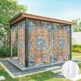 thumbnail image 6 of Outdoor Curtains for Patio Waterproof, Seahorse Coastal Outdoor Privacy Panels Grommet, Summer Nautical Starfish Coral Brown Anchor Blackout Outside Curtains for Porch/Cabana 54"x95", 2 Panels, 6 of 8