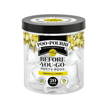 Poo-Pourri Before-You-Go Potty Pods, Original Citrus, 20 Count Toilet Pod - Lemon, Bergamot and Lemongrass C31