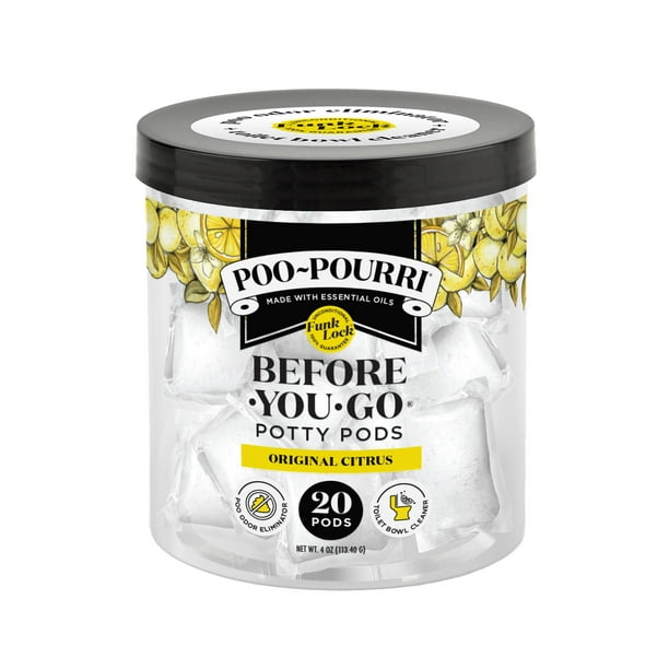 Cápsulas de inodoro Poo-Pourri Before-You-Go Potty Original Citrus x20
