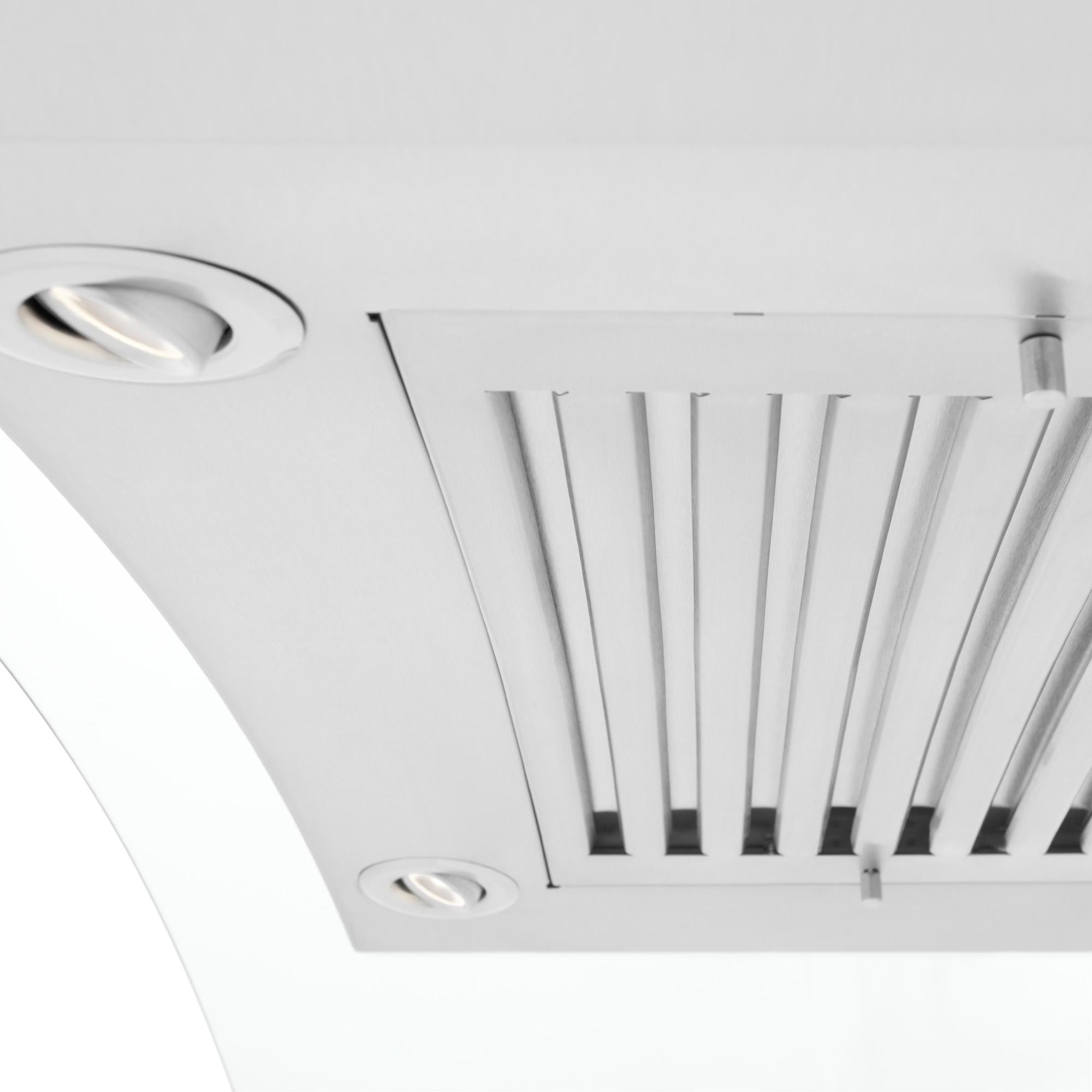 ZLINE 48 in. Wall Mount Range Hood in Stainless Steel & Glass (KN4-48)