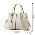 thumbnail image 2 of Women's Minimalist Leather Shoulder Bag - Versatile Crossbody Purse for Office & Outing, Gray, 2 of 7