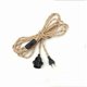 thumbnail image 1 of 2 Pairs Hemp Rope Pendant Light Cable 4.5m, E27 Outlet Switch with Bulb Cable Cord for DIY Light Industrial Pendant Light, 1 of 4