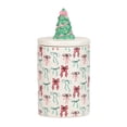 thumbnail image 4 of 10 Strawberry Street Bella Holiday Canister, Christmas Tree Bows, Set of 2, 4 of 5