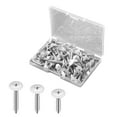 thumbnail image 3 of TIERPOP Pack of 120 Practical White Pan Cabinet Screws Fast Tapping Trusses Head Accessory for Woodwork and Wall Plates, 3 of 8
