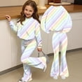thumbnail image 6 of Grblisyd Tween Girls Outfits Long Sleeve Crew Neck Graphic Sweatshirt Top and Elastic Waist Pants 2 Piece Clothes Set Size 7-13Years, 6 of 7