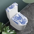 thumbnail image 2 of HELLHERO Toilet Seat Lid Cover 2 Piece 17x21 Inches Cozy Handprint Design, 2 of 8