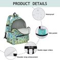 thumbnail image 4 of Bigfoot and Trail Blue Pattern Cute School Backpack with Padded Back and Adjustable Shoulder Straps 13.4"x11"x4.7", 4 of 5