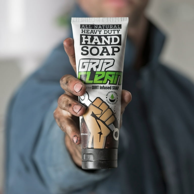 Grip Clean | Hand Cleaner for Auto Mechanics - Heavy Duty Pumice Soap, All Natur