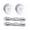 White black dot lace, variant on Yihuala Shoelace Turn Automatic Buckles Adjustable Adults Sneaker Shoelaces None Tie Shoe Laces Quick Stretching