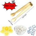 thumbnail image 2 of 8PCS Gold Mini Metal Tongs, 4.3" Stainless Steel Tiny Tong, Small Kitchen Accessories for Serving Food, Ice, Sugar Cube, Salad, Toaster, Desserts, 2 of 2