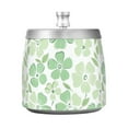 thumbnail image 7 of Yayeee Ashtray with Lid for Cigarette Smokeless Stainless Steel Home Ash Holder, Green Floral, 7 of 7