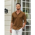 thumbnail image 7 of Coshow Mens Button Down Dress Shirts Business Casual Long Sleeve Wrinkle Free Blouses, 7 of 7