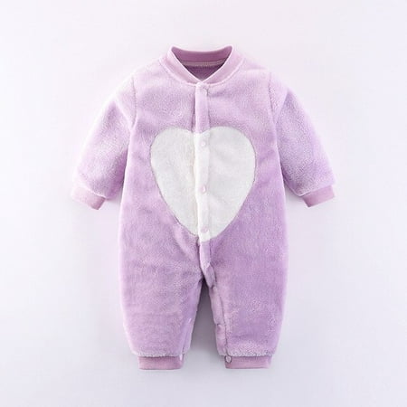 

DanceeMangoo Baby Rompers Newborn Autumn Winter Thick Warm Overall Unisex Flannel Jumpsuits Girls Boys Costume Infant Clothing Onesie
